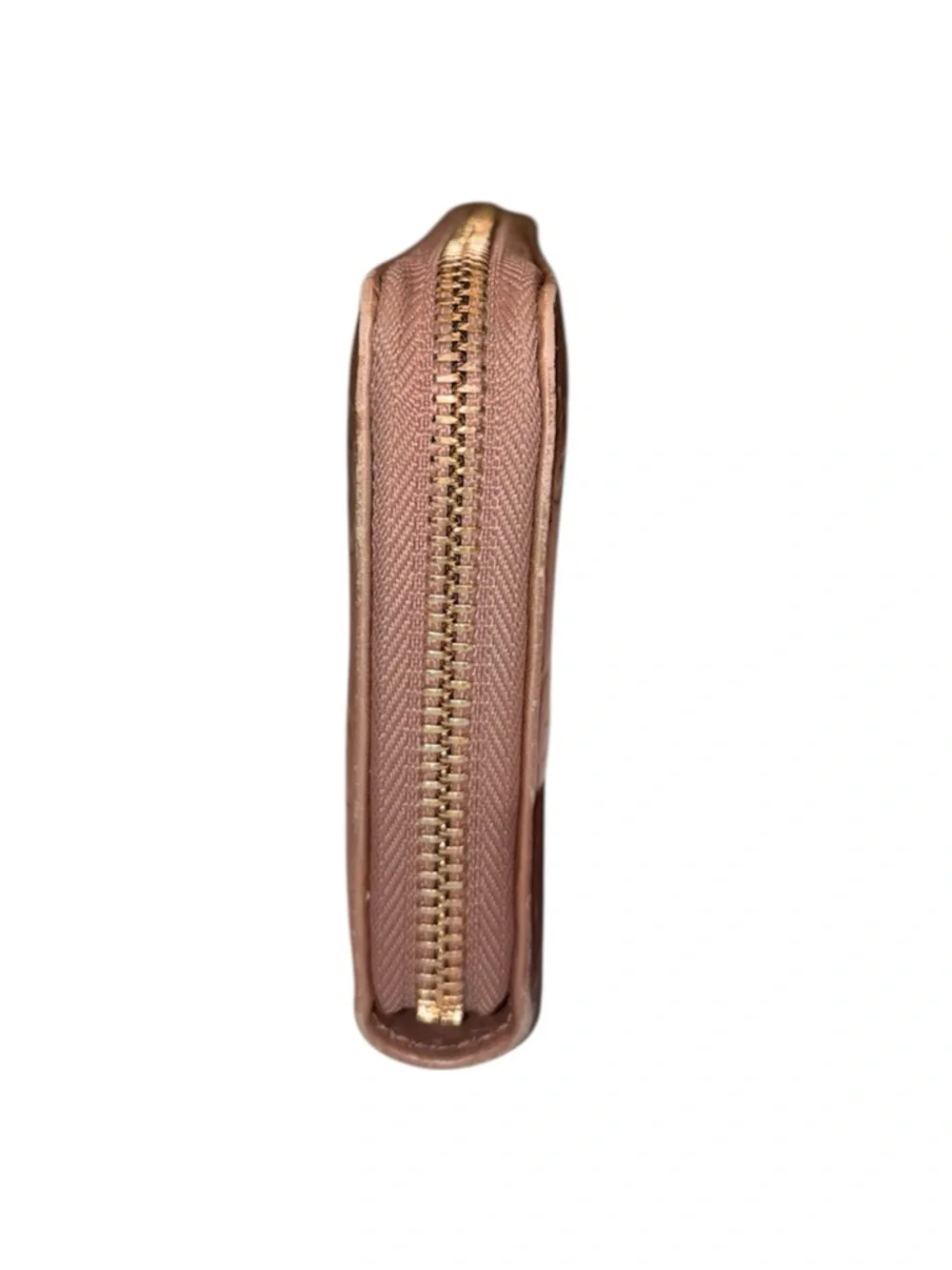 Authentic Gucci Guccissima Leather Zip-Around Wallet Metallic Bronze - Picture 5 of 12